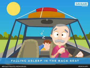 Travel Memories : Falling asleep in the back seat