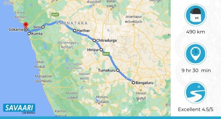 road trip bangalore to gokarna