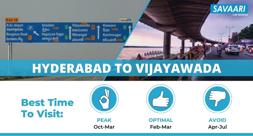 Hyderabad to Vijayawada by road