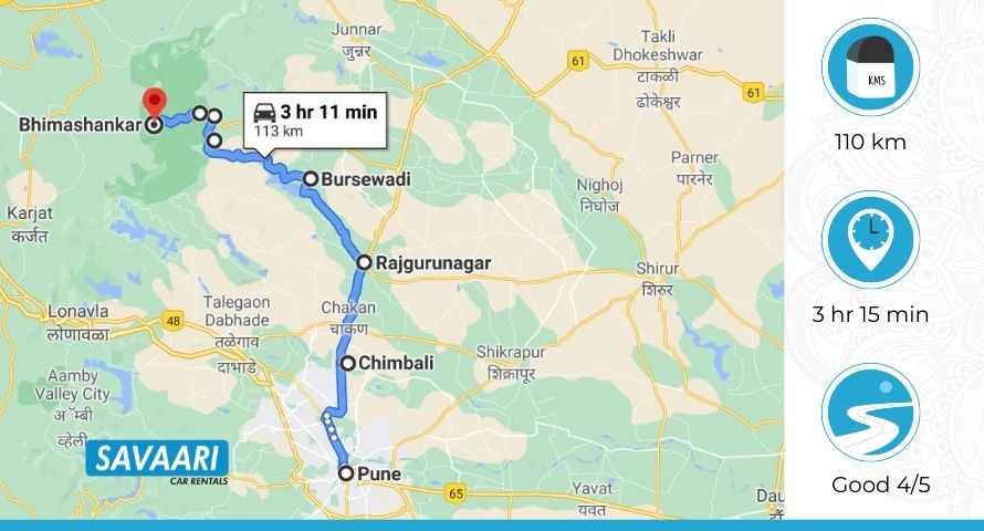 bhimashankar trek to pune distance