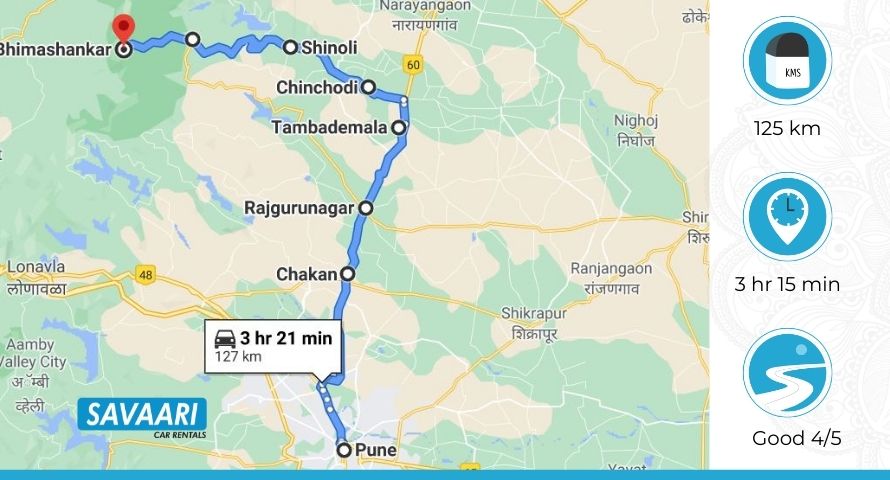bhimashankar trek to pune distance