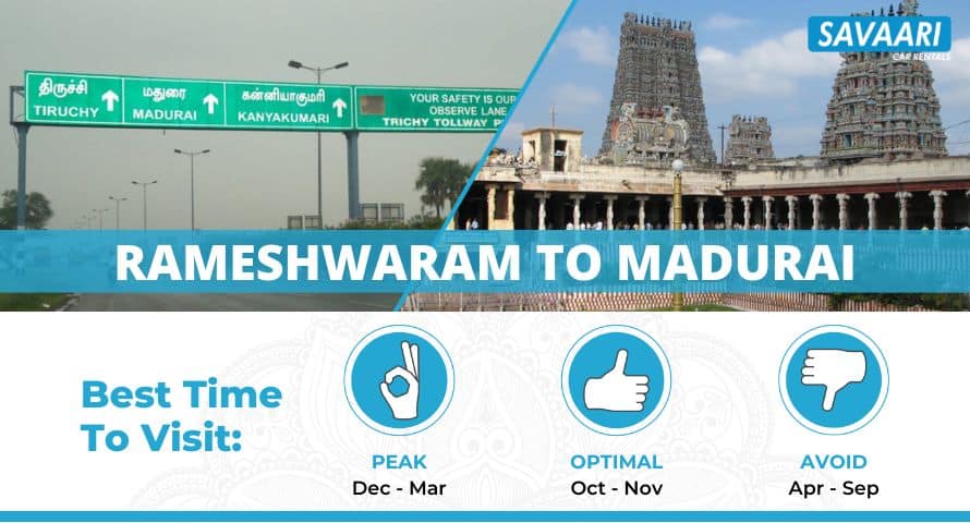 travel from Rameshwaram to Madurai