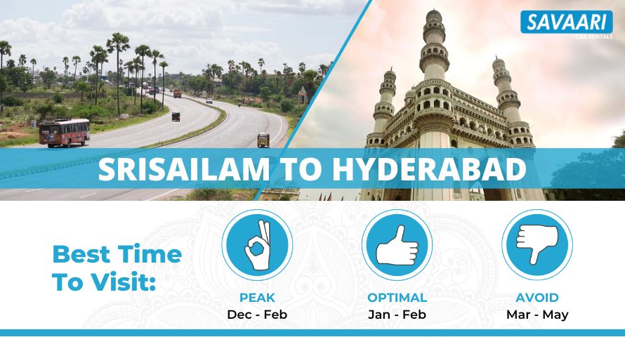 Srisailam to Hyderabad